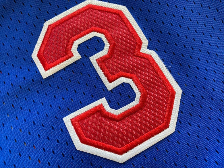 Men's Allen Iverson Blue Retro Classic Team Jersey