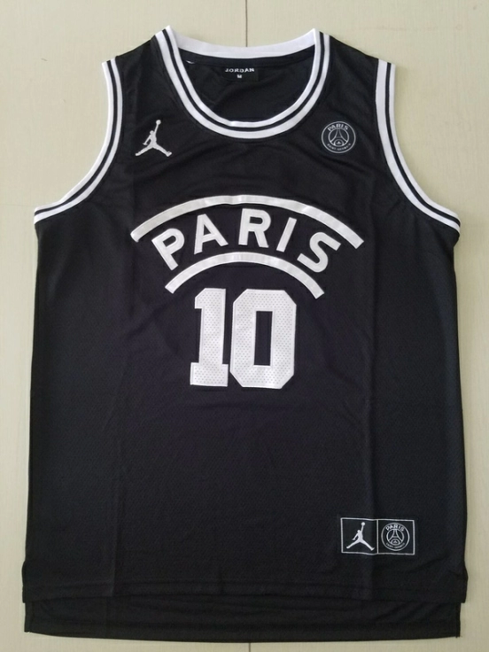 PSG Neymar Black Basketball Jerseys