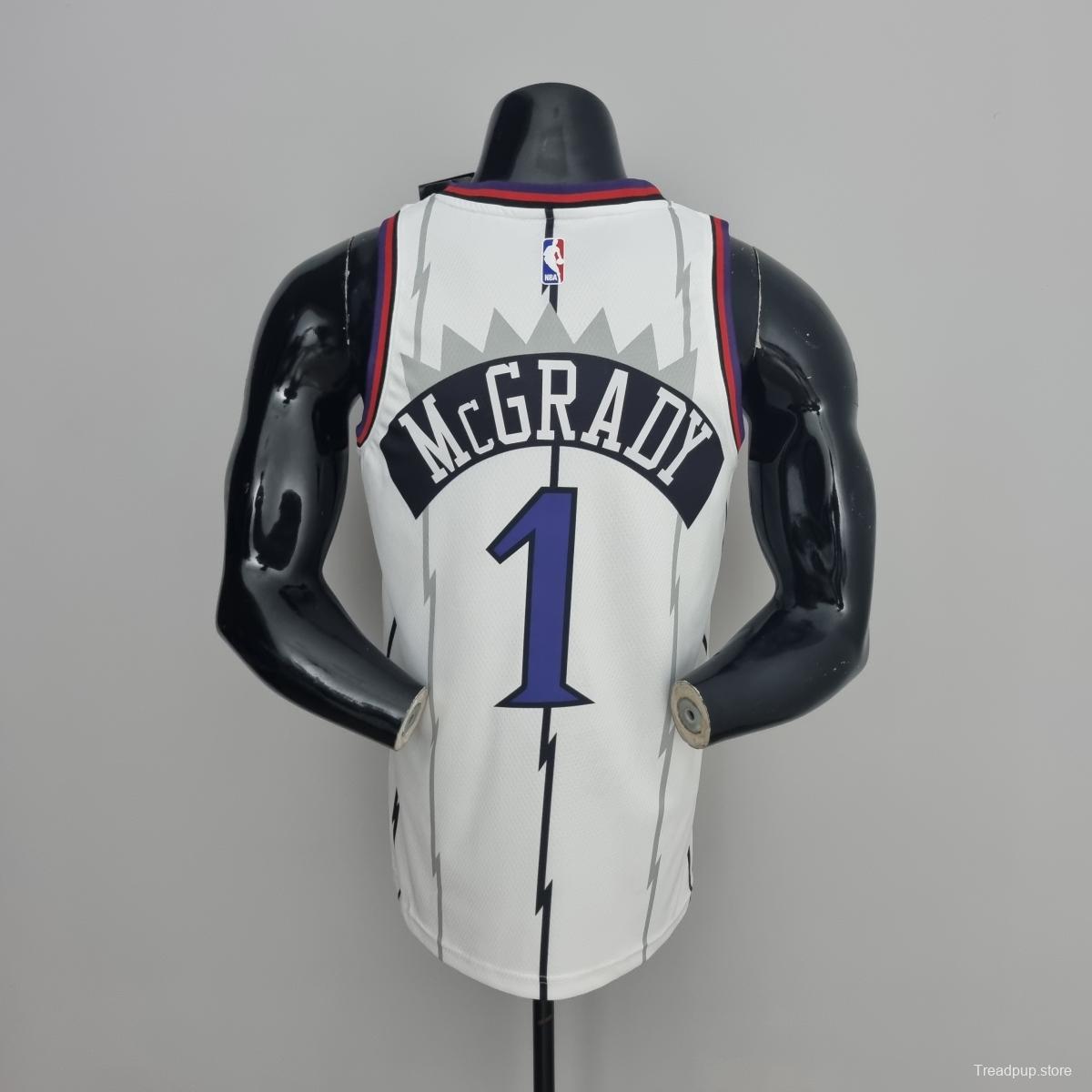 Toronto Raptors McGRADY#1 White NBA Jersey