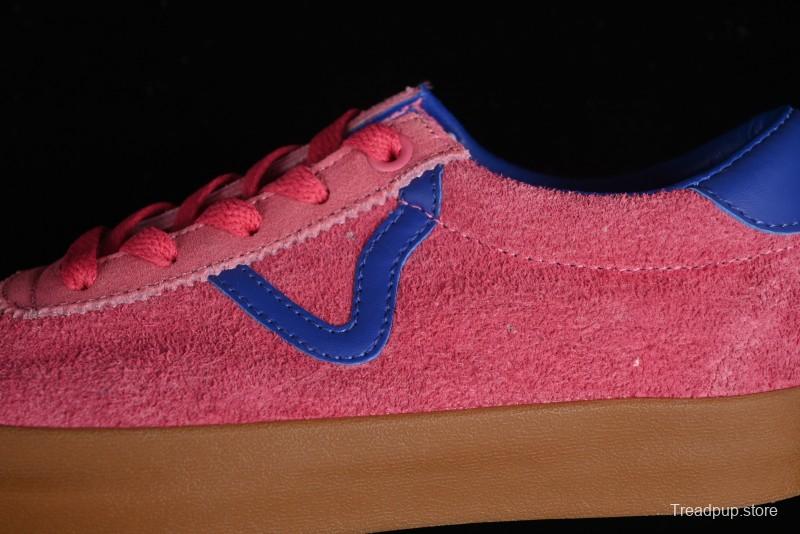 Vans Vault Og Sport Low Retro Suede Canvas Vulcanized Shoes in Dragon Fruit - VN000CQRCHL