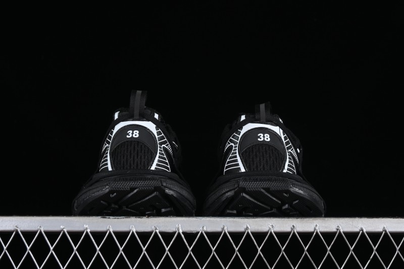 Balenciaga Phantom Sneaker 10th Generation Lace-Up Running Shoes with Transparent Heel Strap - W3XL11090