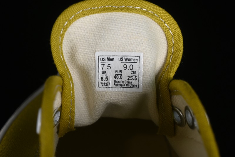 Kamiya Vulcanize Sneaker 23AW High-End Line Dissolved Yellow Canvas Shoes with Smiley Face Print Low-Top - M.C3