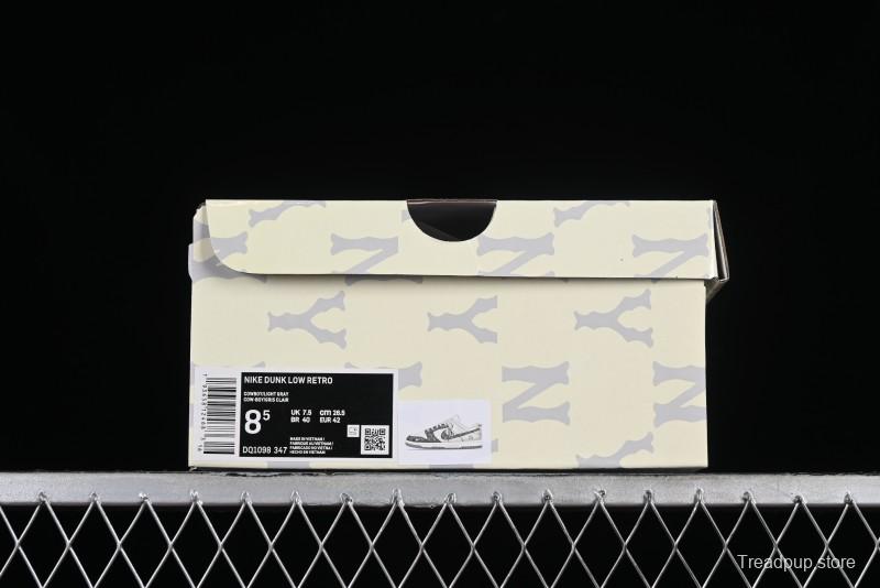 Nike SB Dunk Low MLB Collaboration - Grey Denim Anniversary Custom Low-Top Casual Skate Shoes - DQ1098-347