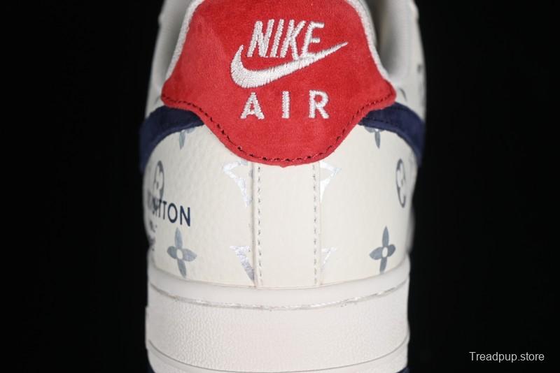 Nike Air Force 1 '07 Low LV Collaboration - Off White Navy Blue Casual Shoes CV1724-111