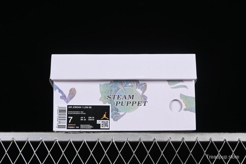 Nike Air Jordan 1 Low AJ1 Chinese New Year Limited Edition New Chinese Style Custom Steam Puppet - Third Prince Ao Bing Low Top Casual Sneakers FN8901-164
