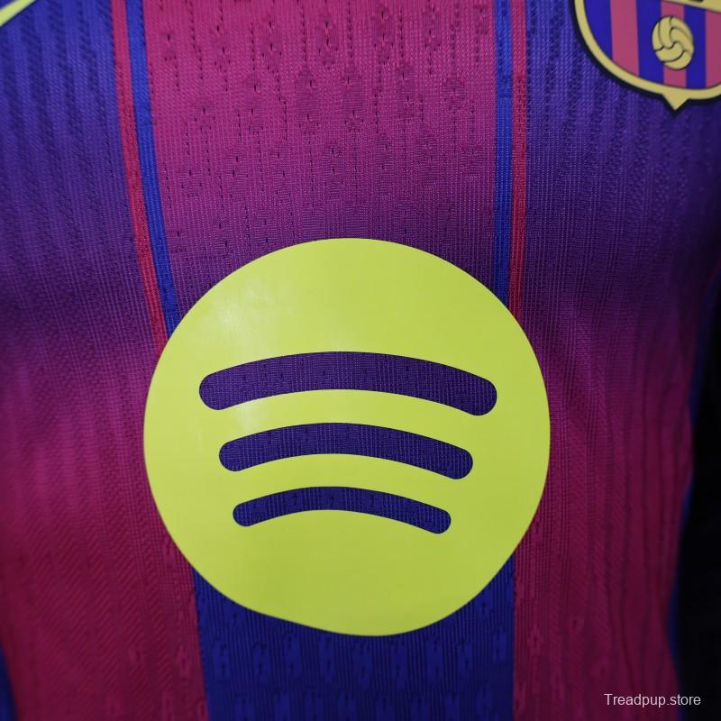 Player Version 25/26 Barcelona Home Jersey