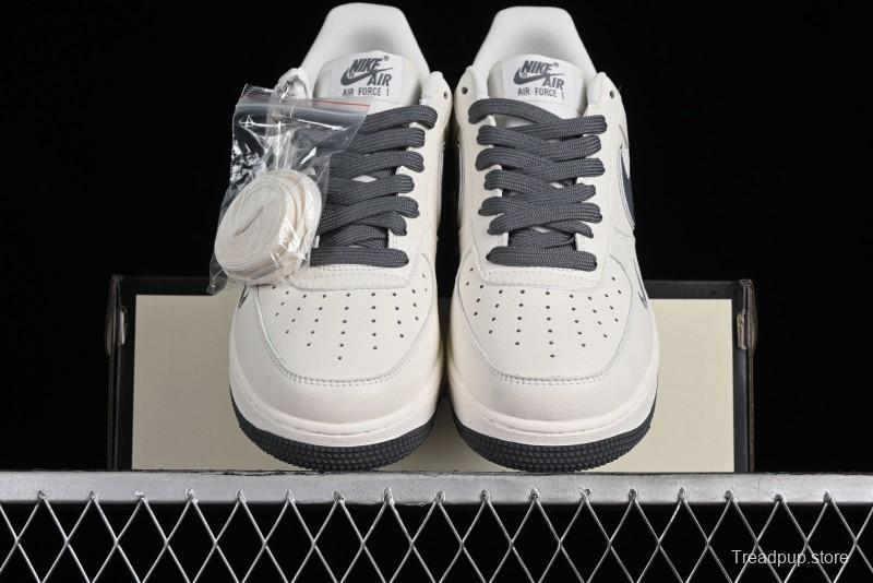 Nike Air Force 1'07 Low "Keep Fresh" Casual Sneakers in Dark Gray with Small Swoosh - BM2023-105