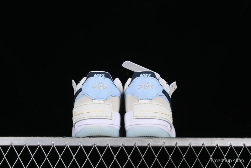 Nike Air Force 1 Shadow Lightweight Elevated Low-Top Versatile Sneakers - DZ1847-107