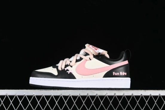 Nike Court Borough Low 2 Berry Worry Playful Cute Trendy Retro Low-Top Casual Sneakers - BQ5448-110
