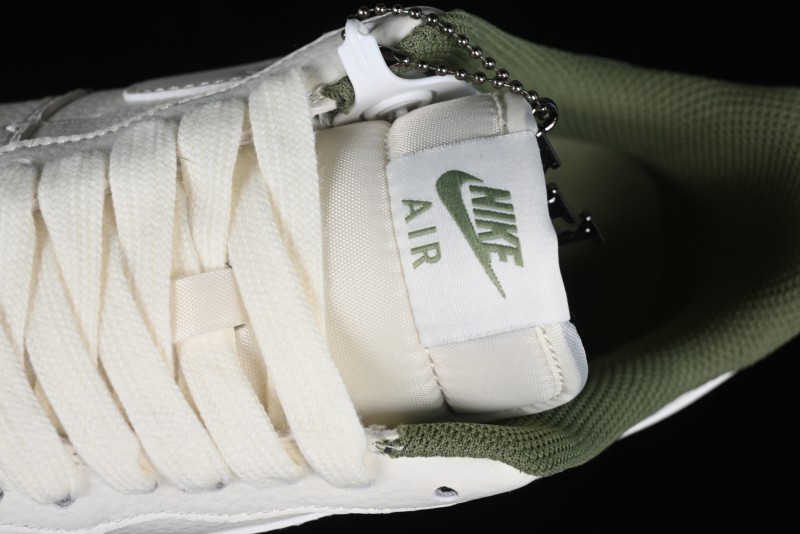 Nike Air Force 1 '07 Low LV Collaboration - Beige Green Double Swoosh Casual Sneakers - XZ6188-003