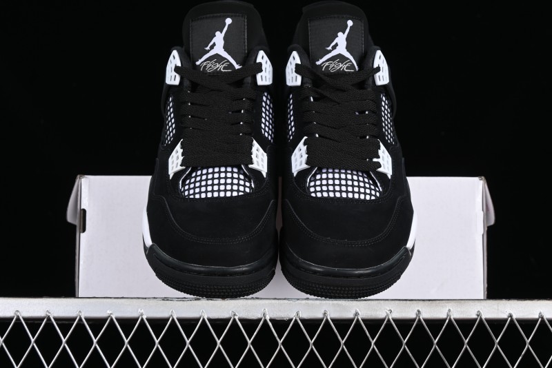 Nike Air Jordan 4 Retro "White Thunder" Basketball Shoes - FQ8138-001