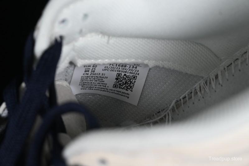 Nike SB Dunk Low LV Collaboration - Suede Navy Blue Anniversary High-End Custom Low-Top Casual Skate Shoes - FC1688-134