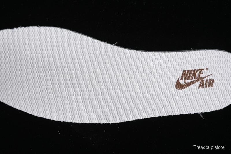 Nike Travis Scott x Fragment Design x Jordan Air Jordan 1 Low OG SP AJ1 LV Light Brown Print Casual Sneakers - SJ2068-102