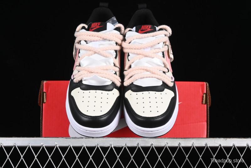 Nike Court Borough Low 2 Berry Worry Playful Cute Trendy Retro Low-Top Casual Sneakers - BQ5448-110