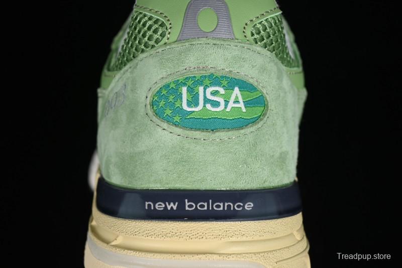 New Balance Made In USA M993 Series Classic Retro Running Shoes - U993WG