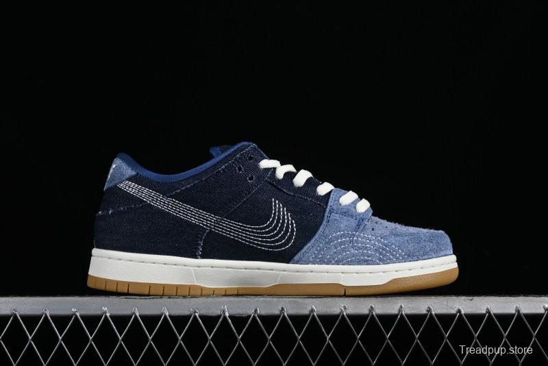 Nike SB Dunk Low Pro Premium "Denim Gum" Low-Top Casual Skate Shoes - CV0316-400