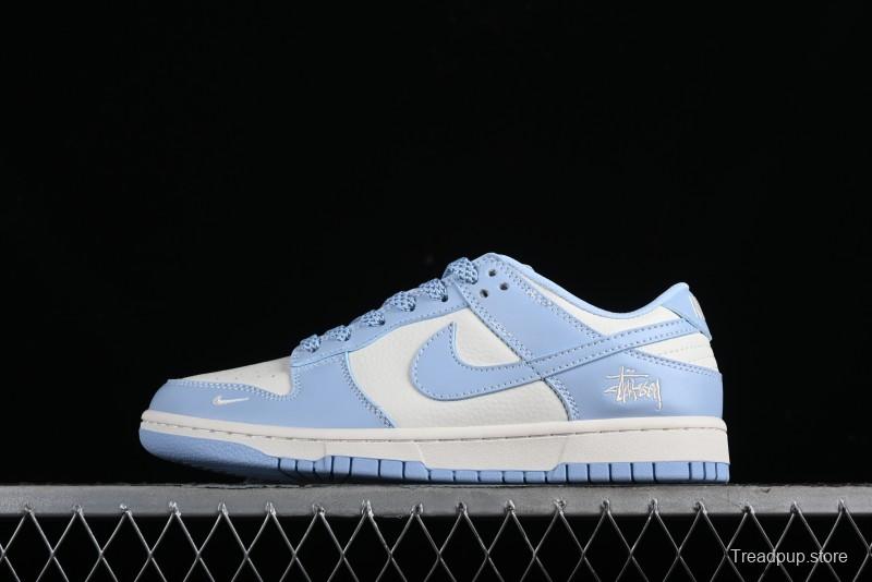 Nike SB Dunk Low Supreme Collaboration - University Blue Anniversary High-End Custom Low-Top Casual Skate Shoes - BB9898-004