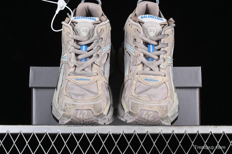 Balenciaga Runner Kith Four Color Retro Casual Sneakers - W3RNY2240