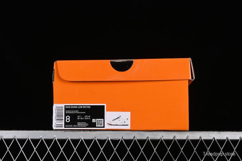 Nike SB Dunk Low LV Collaboration - Beige Red Blue Dual Color Anniversary High-End Custom Low-Top Casual Sneakers - XX2025-333