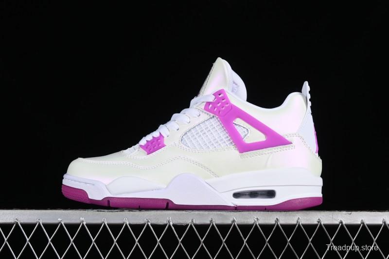 Nike Air Jordan 4 Retro Sneakers with Hyper Violet Accents - FQ1314-151