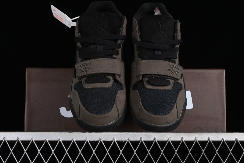 Nike Travis Scott x Jordan Cut The Check AJ1 Basketball Shoes with Velcro Design - FZ8117-200