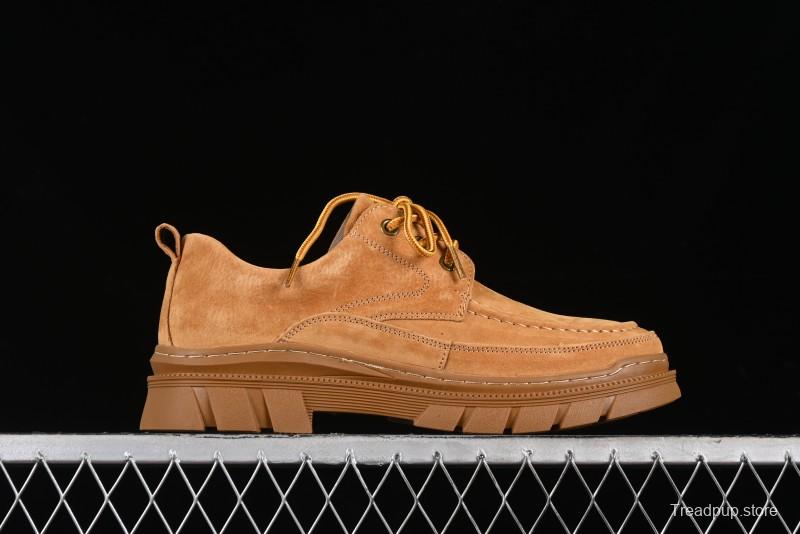 Timberland Low-Top Casual Shoes for Men - 24SS Autumn Collection with Oil-Resistant Italian Leather & Anti-Slip Rubber Outsole - TB73535YELLOW