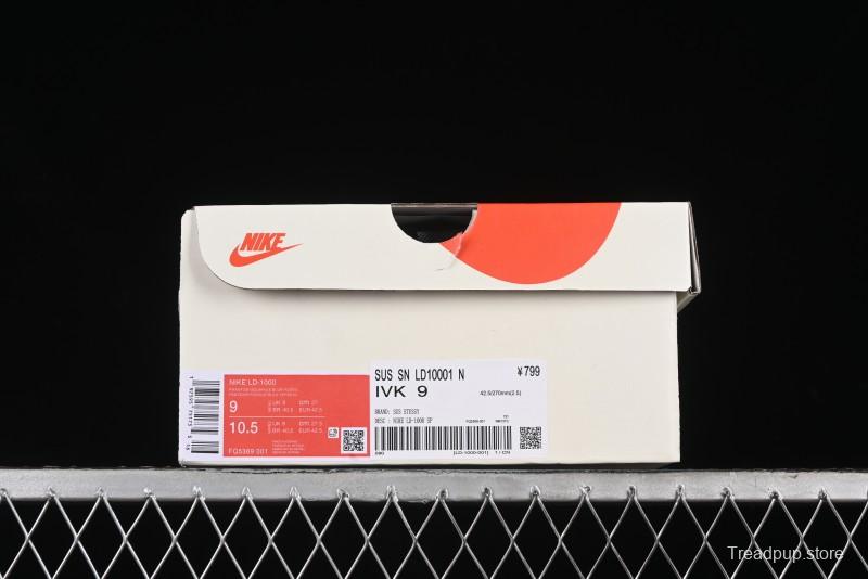 Nike Stussy Roshe Run LD-1000 Comfortable Versatile Slip-Resistant Durable Waffle Low-Top Casual Running Shoes - FQ5369-001