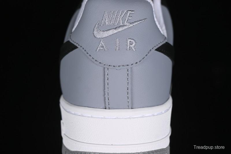 Nike Air Force 1 '07 Low Casual Sneakers in Black, White, and Gray - FB7162-081
