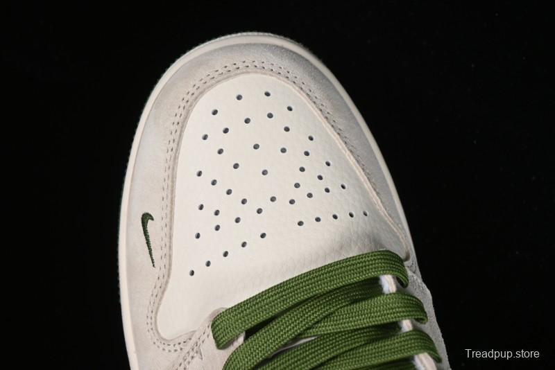 Nike Air Jordan 1 Low Stussy Collaboration Retro Basketball Shoes - DM5688-102