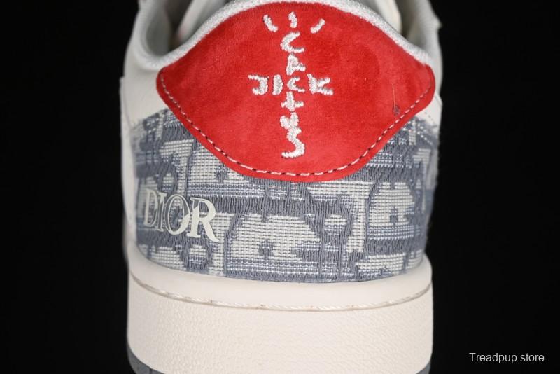 Nike Travis Scott x Fragment Design x Air Jordan 1 Low OG SP AJ1 Low Top Casual Sneakers - XY2688-113