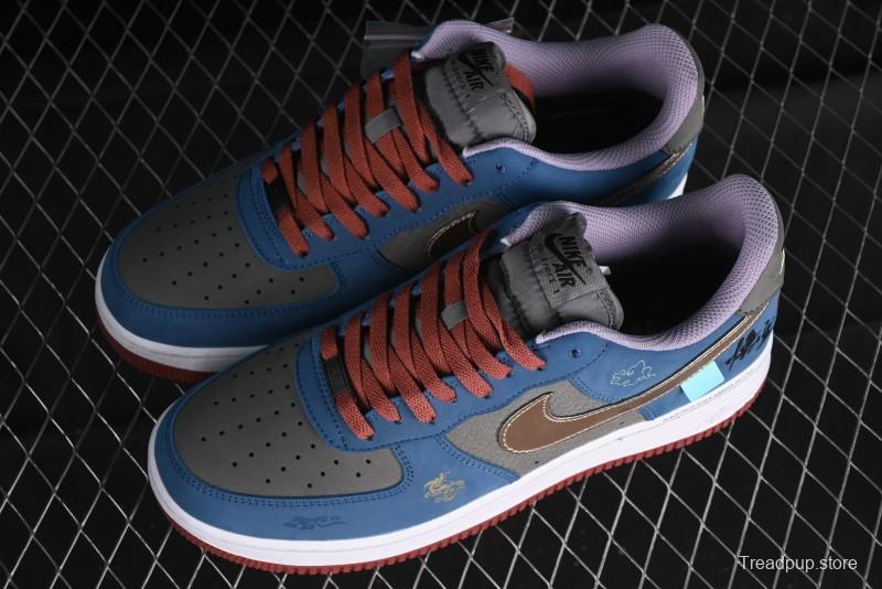 Nike Air Force 1 '07 Low Black Myth Wukong Collaboration Casual Sneakers - AF2434-109