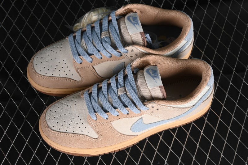 Nike Dunk Low SB Sanddrift Blue Vintage Suede and Light Blue Accent Casual Skate Shoes - HF0106-100