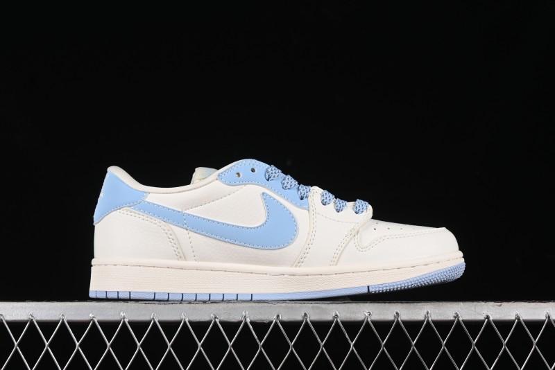 Nike Travis Scott x Fragment Design x Air Jordan 1 Low OG SP AJ1 Stone Island Collaboration - BB6588-105