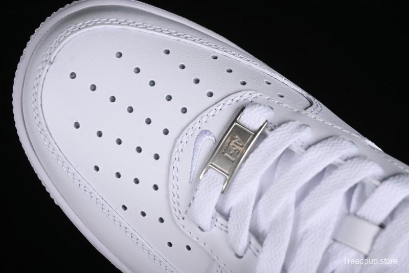 Nike Supreme x Air Force 1 Low Casual Sneakers with Full-Grain Leather and 3/4 Air Cushion - CU9225-101