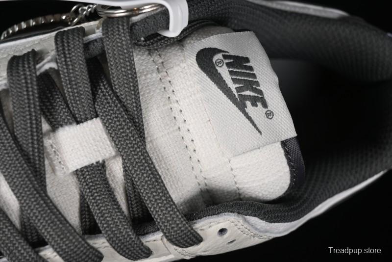 Nike SB Dunk Low Violent Bear Collaboration - Woven Grey Check Anniversary Custom Low-Top Casual Sneakers - KK1888-004