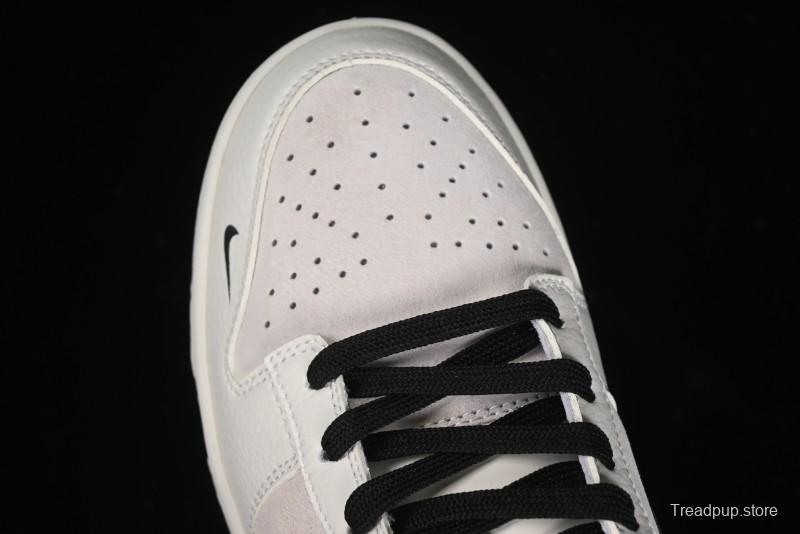 Nike SB Dunk Low Dior Collection - Beige Grey Black Swoosh Anniversary High-End Custom Low-Top Casual Skate Shoes - XD6188-041