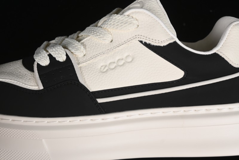 ECCO 2024 New Fashion Simple Versatile Genuine Leather White Sneakers - 61881301001