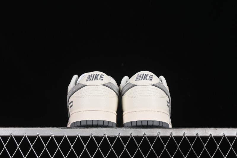 Nike SB Dunk Low Supreme Collaboration - Beige Grey Pig Anniversary High-End Custom Low-Top Casual Skate Shoes - XX2025-188