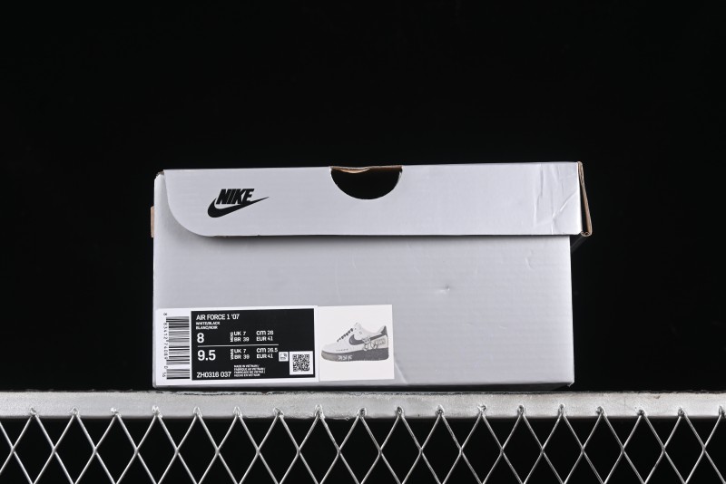 Nike Air Force 1 '07 Low Custom KAWS Bear Print Casual Sneakers - ZH0316-037