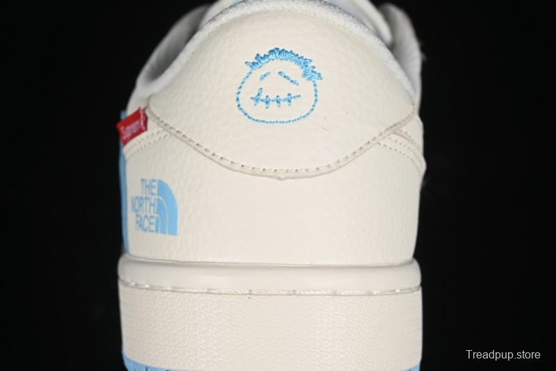 Nike Travis Scott x Fragment Design x Air Jordan 1 Low OG SP AJ1 Supreme North Face Collaboration - DIY1688-002