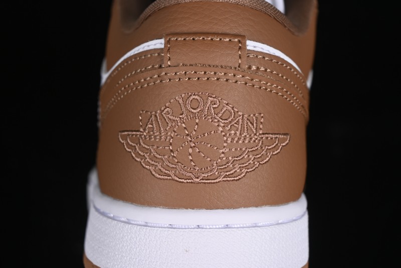 Nike Air Jordan 1 Low AJ1 White Tan Low Top Casual Sneakers - DC0774-202