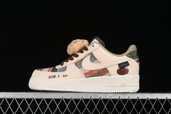 Nike Air Force 1 '07 Low Farting Bear Casual Sneakers - CW2289-230