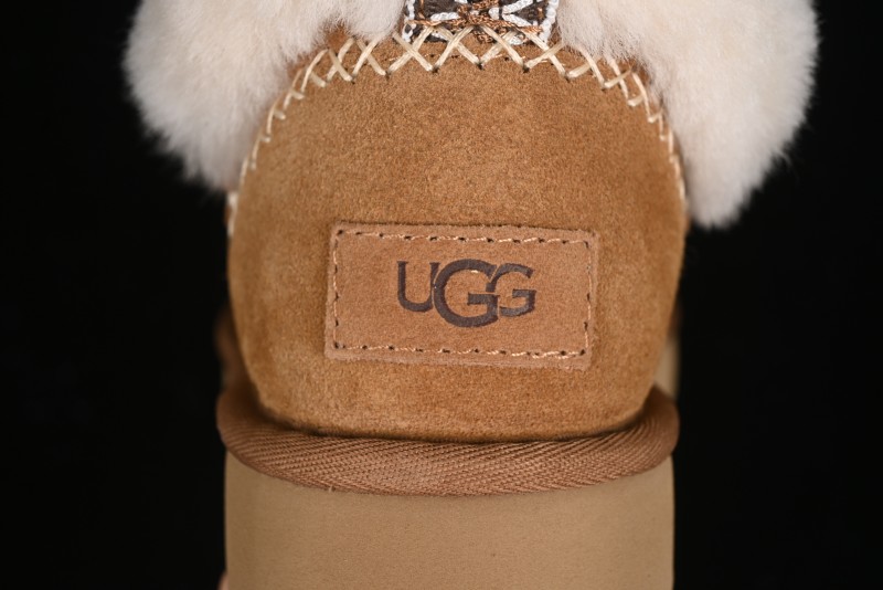 UGG Classic Ultra Mini Alpine Short Boots with Genuine Shearling Lining - 1158224