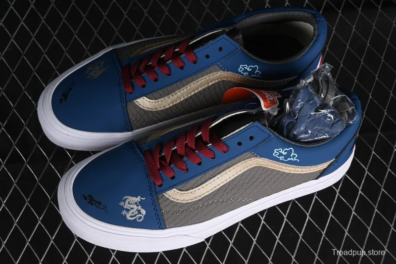 Vans Old Skool Black Wukong Themed Low-Top Retro Skate Shoes - VN0A45JCGIE