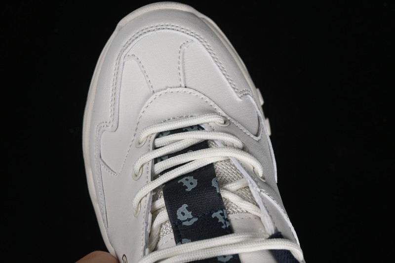 New York Yankees MLB Bigball Chunky Denim Monogram Platform Sneakers - 3ASHBDM4N43NYS