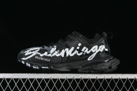 Balenciaga Track Sneaker with Transparent Heel Strap - WTRHW1090