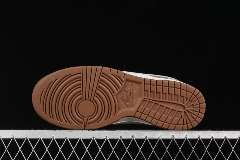 Nike SB Dunk Low Levi's Collaboration - White Grey Brown Anniversary Customized Low-Top Casual Sneakers - JH8310-958