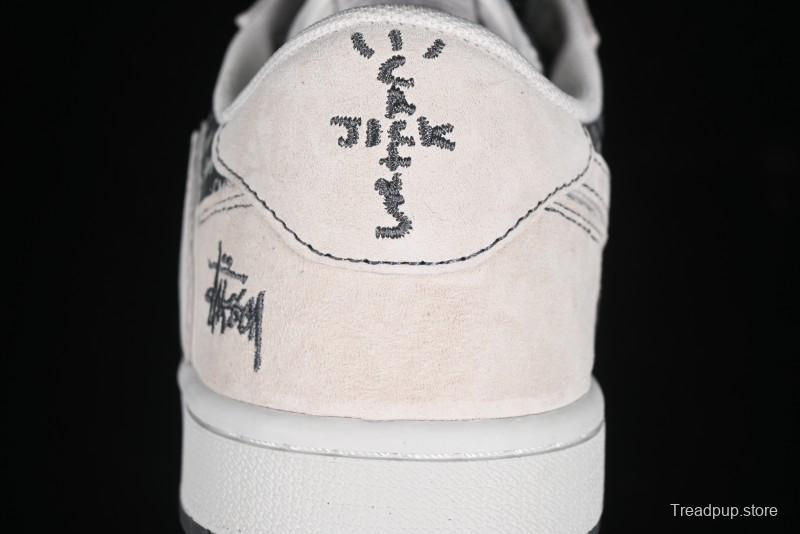 Nike Travis Scott x Fragment Design x Air Jordan 1 Low OG SP AJ1 Retro Sneakers - XZ3398-002