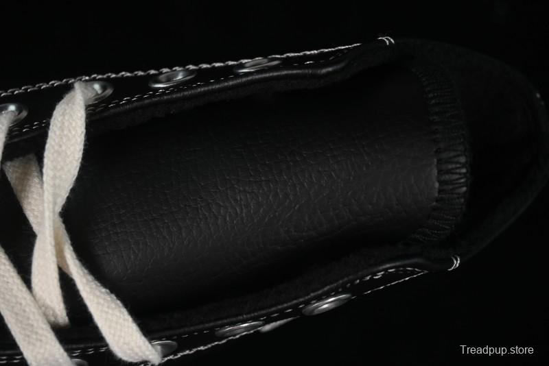 Converse Chuck 70s High Top Canvas Sneakers with Fur Lining in Black & White - A13863C