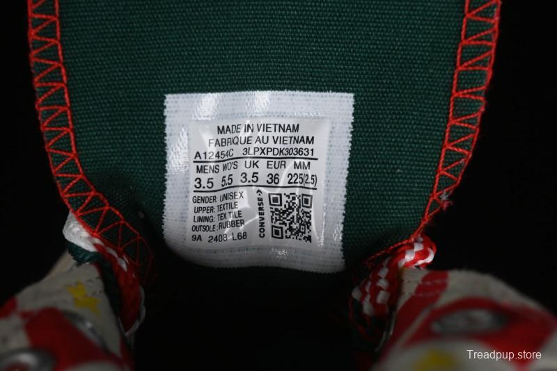 Converse 1970s Christmas Theme High Top Casual Sneakers for Winter - A12454C